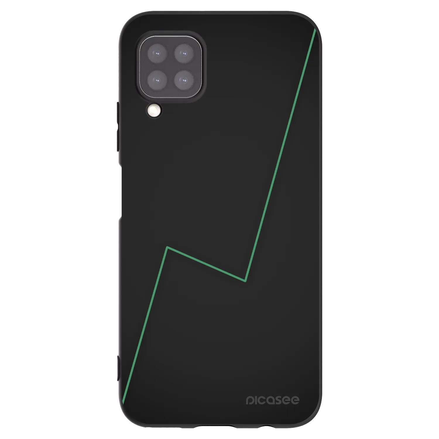 Picasee silikonski črni ovitek za Huawei P40 Lite - Consistency