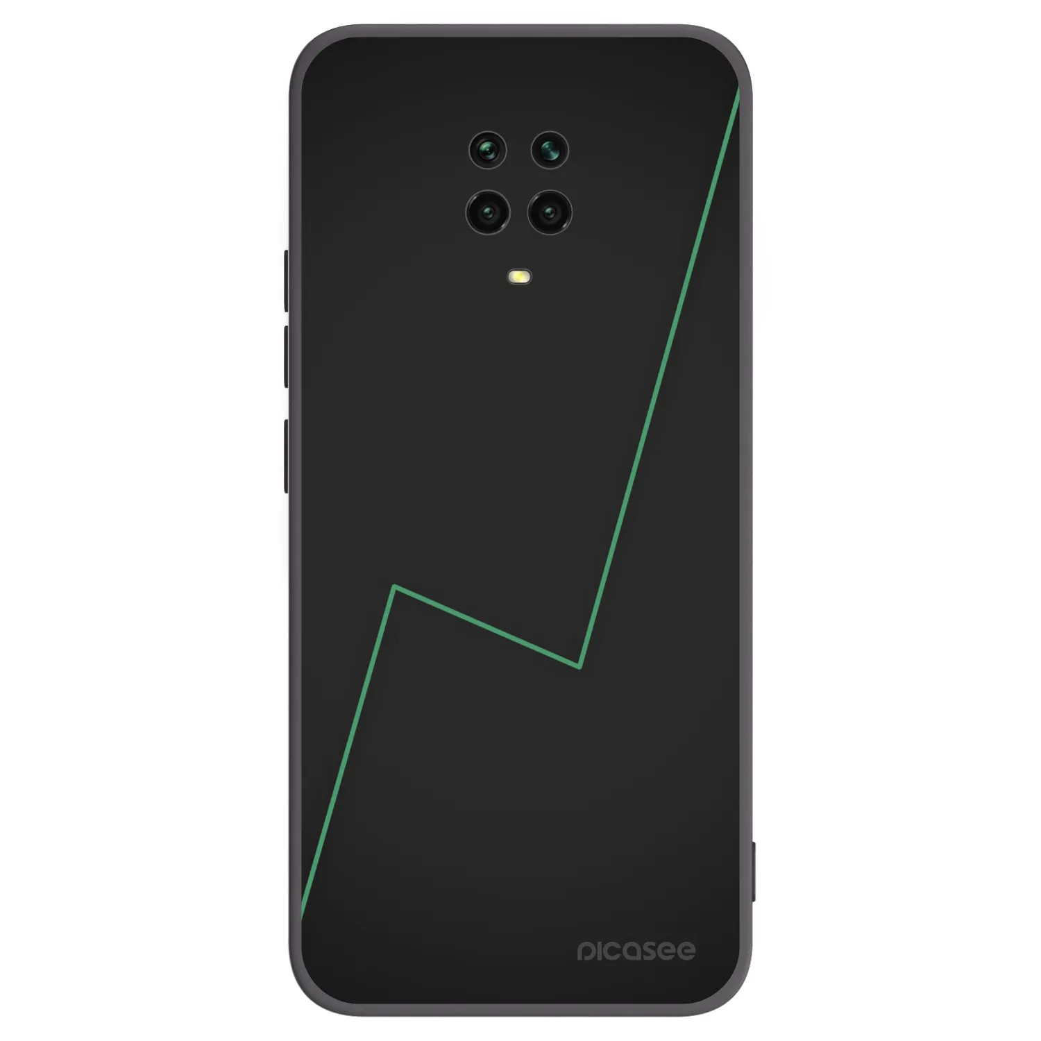 Picasee silikonski črni ovitek za Xiaomi Redmi Note 9 Pro - Consistency