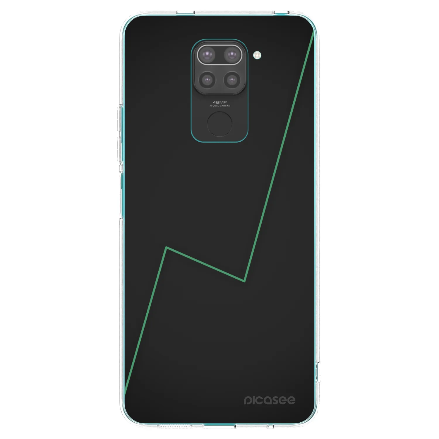 Picasee silikonski črni ovitek za Xiaomi Redmi Note 9 - Consistency