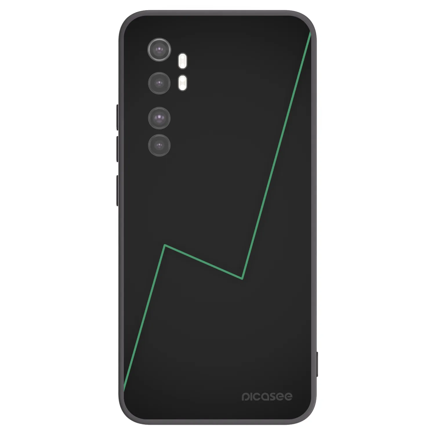 Picasee silikonski črni ovitek za Xiaomi Mi Note 10 Lite - Consistency