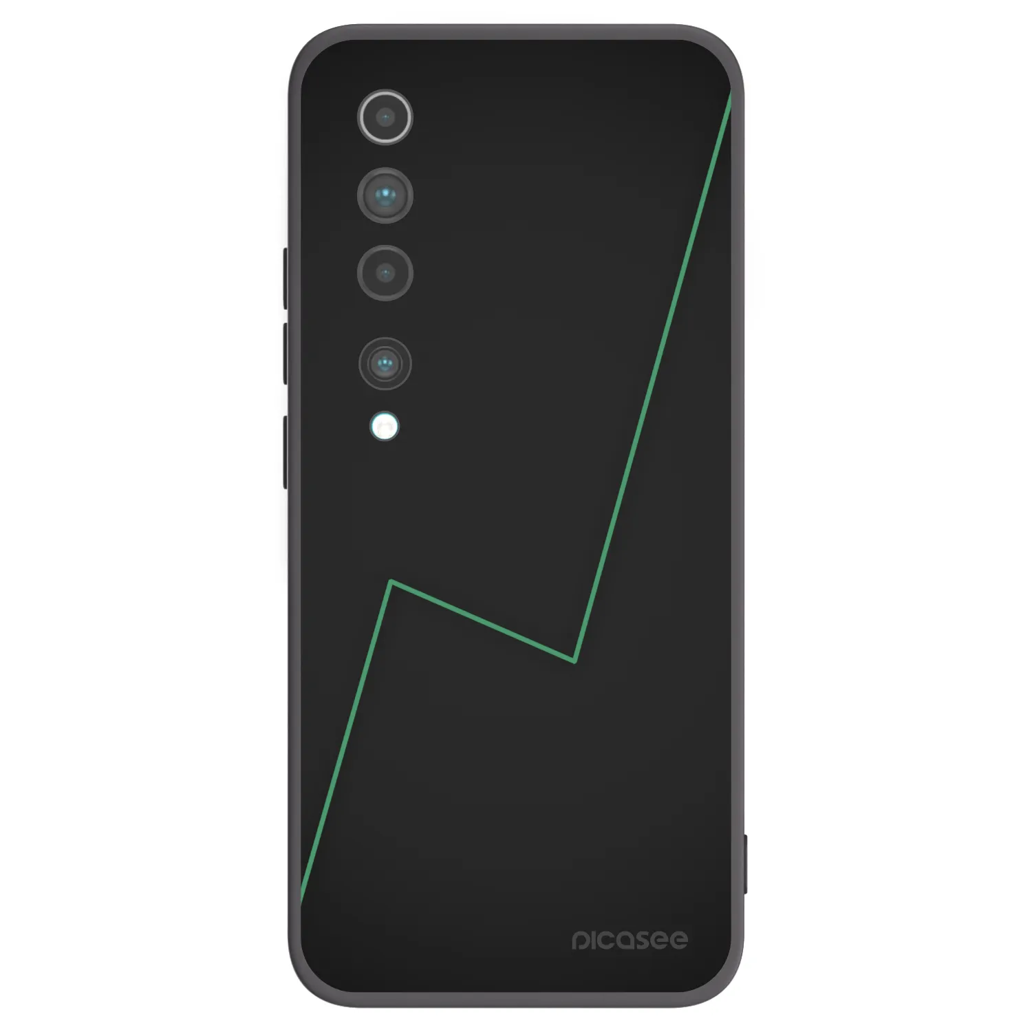 Picasee silikonski črni ovitek za Xiaomi Mi 10 - Consistency