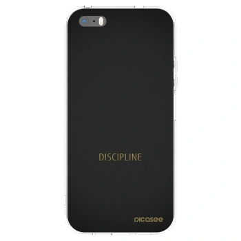 Picasee silikonski prozorni ovitek za Apple iPhone 5/5S/SE - Discipline