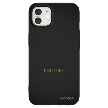 Picasee silikonski črni ovitek za Apple iPhone 12 - Discipline