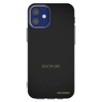 Picasee silikonski prozorni ovitek za Apple iPhone 12 mini - Discipline