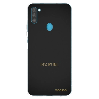 Picasee silikonski prozorni ovitek za Samsung Galaxy M11 - Discipline