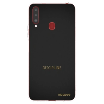 Picasee silikonski prozorni ovitek za Samsung Galaxy A20s - Discipline