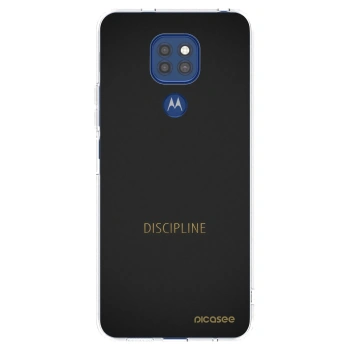 Picasee silikonski prozorni ovitek za Motorola Moto G9 Play - Discipline