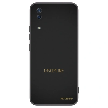 Picasee silikonski črni ovitek za Vivo Y11s - Discipline
