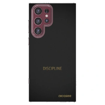 Picasee silikonski prozorni ovitek za Samsung Galaxy S22 Ultra 5G - Discipline