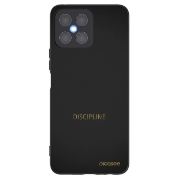 Picasee silikonski črni ovitek za Honor X8 4G - Discipline