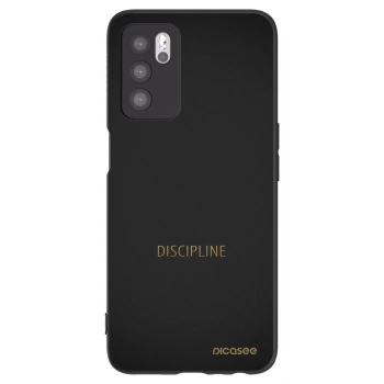 Picasee silikonski črni ovitek za OPPO A16 - Discipline