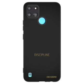 Picasee silikonski črni ovitek za Realme C21Y - Discipline