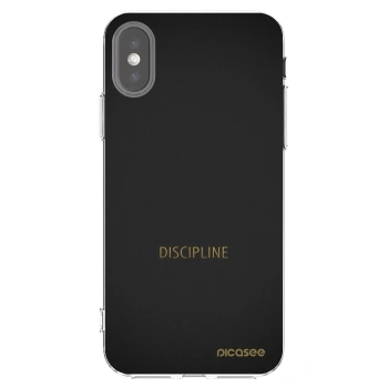 Picasee silikonski prozorni ovitek za Apple iPhone X/XS - Discipline