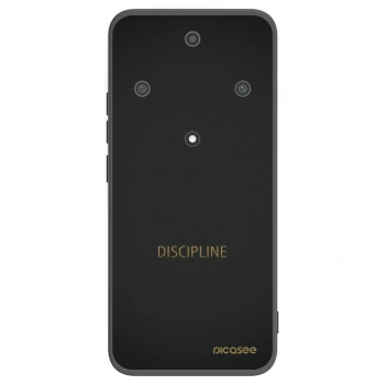 Picasee silikonski črni ovitek za Honor Magic5 Lite 5G - Discipline