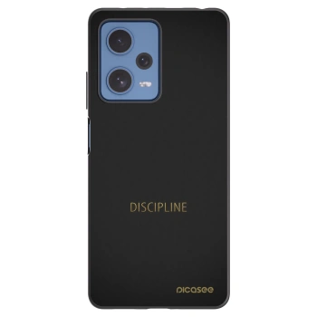 Picasee silikonski črni ovitek za Xiaomi Redmi Note 12 Pro 5G - Discipline