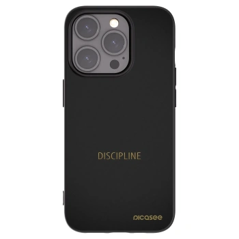 Picasee silikonski črni ovitek za Apple iPhone 15 Pro - Discipline