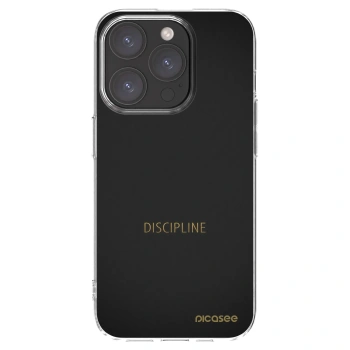 Picasee silikonski prozorni ovitek za Apple iPhone 15 Pro - Discipline