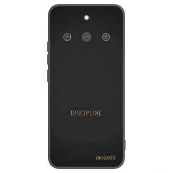Picasee silikonski črni ovitek za Realme 11 Pro+ - Discipline