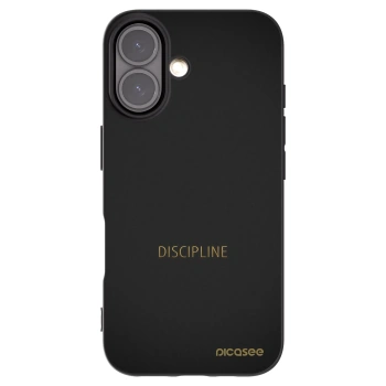 Picasee silikonski črni ovitek za Apple iPhone 16 - Discipline