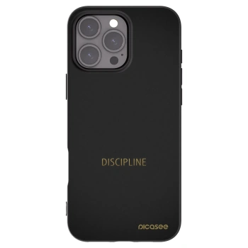 Picasee silikonski črni ovitek za Apple iPhone 16 Pro Max - Discipline