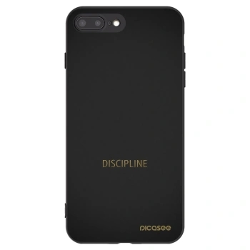Picasee silikonski črni ovitek za Apple iPhone 8 Plus - Discipline