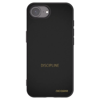 Picasee silikonski črni ovitek za Apple iPhone 16e - Discipline