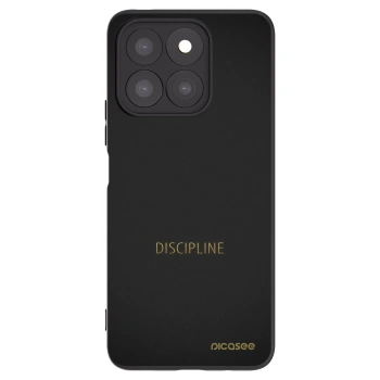 Picasee silikonski črni ovitek za Honor X8c - Discipline