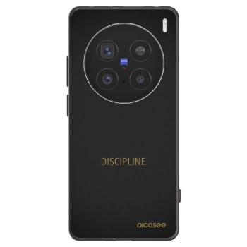 Picasee silikonski črni ovitek za Vivo X200 Pro - Discipline