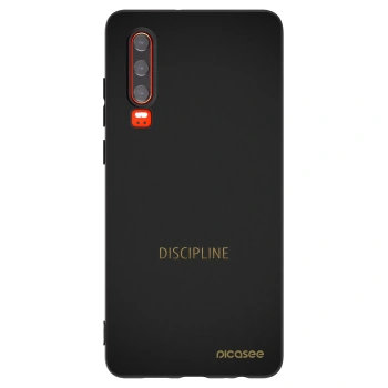 Picasee silikonski črni ovitek za Huawei P30 - Discipline
