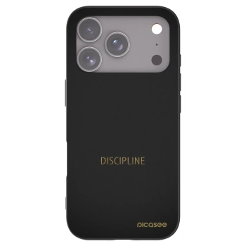 Picasee silikonski črni ovitek za Apple iPhone 17 Pro - Discipline