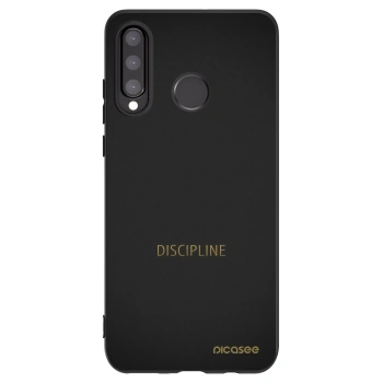 Picasee silikonski črni ovitek za Huawei P30 Lite - Discipline