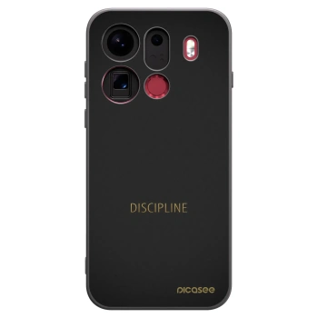 Picasee silikonski črni ovitek za OPPO Find X9 Pro - Discipline