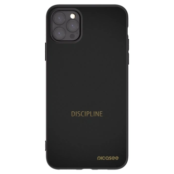 Picasee silikonski črni ovitek za Apple iPhone 11 Pro Max - Discipline