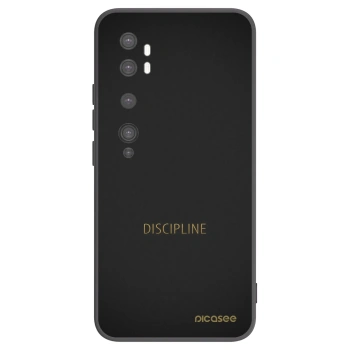 Picasee silikonski črni ovitek za Xiaomi Mi Note 10 (Pro) - Discipline