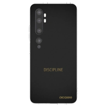 Picasee silikonski prozorni ovitek za Xiaomi Mi Note 10 (Pro) - Discipline