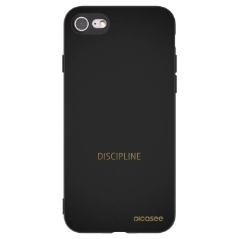 Picasee silikonski črni ovitek za Apple iPhone SE 2020 - Discipline