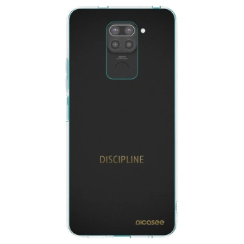 Picasee silikonski črni ovitek za Xiaomi Redmi Note 9 - Discipline