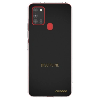 Picasee silikonski prozorni ovitek za Samsung Galaxy A21s - Discipline