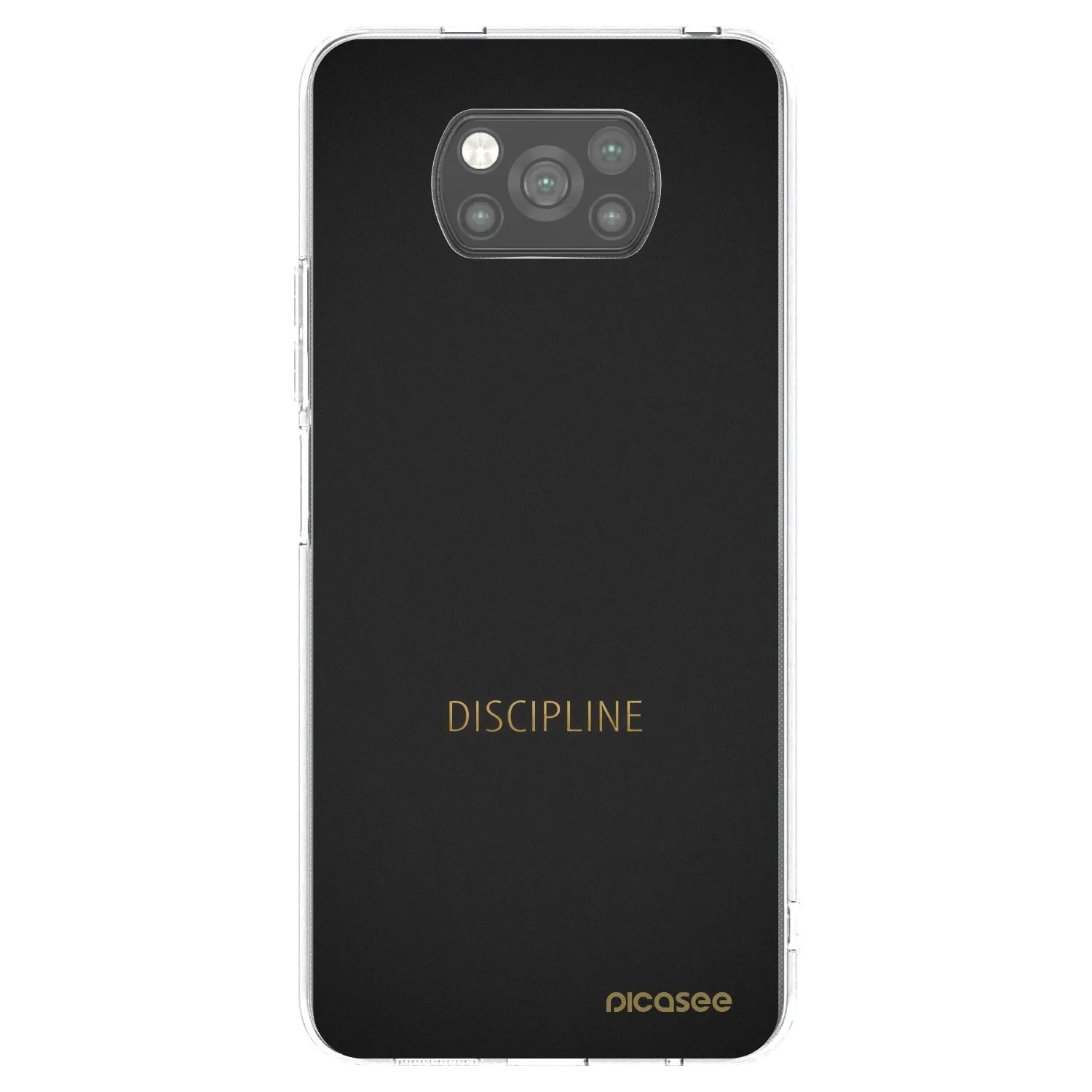 Picasee silikonski črni ovitek za Xiaomi Poco X3 - Discipline
