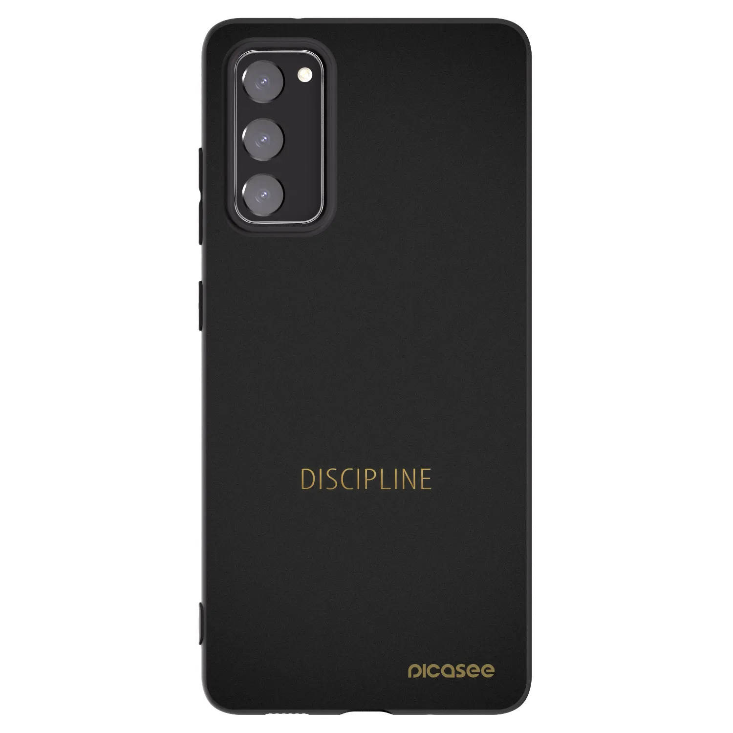 Picasee silikonski črni ovitek za Samsung Galaxy S20 FE - Discipline