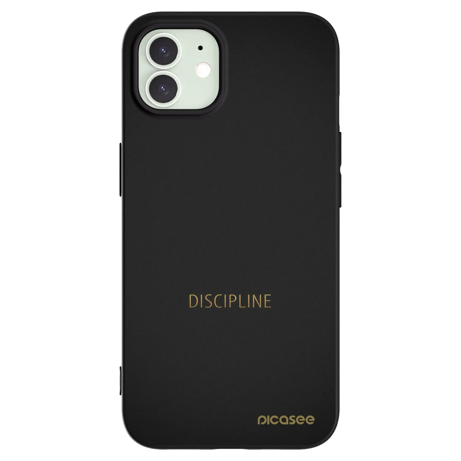 Picasee silikonski črni ovitek za Apple iPhone 12 Pro - Discipline