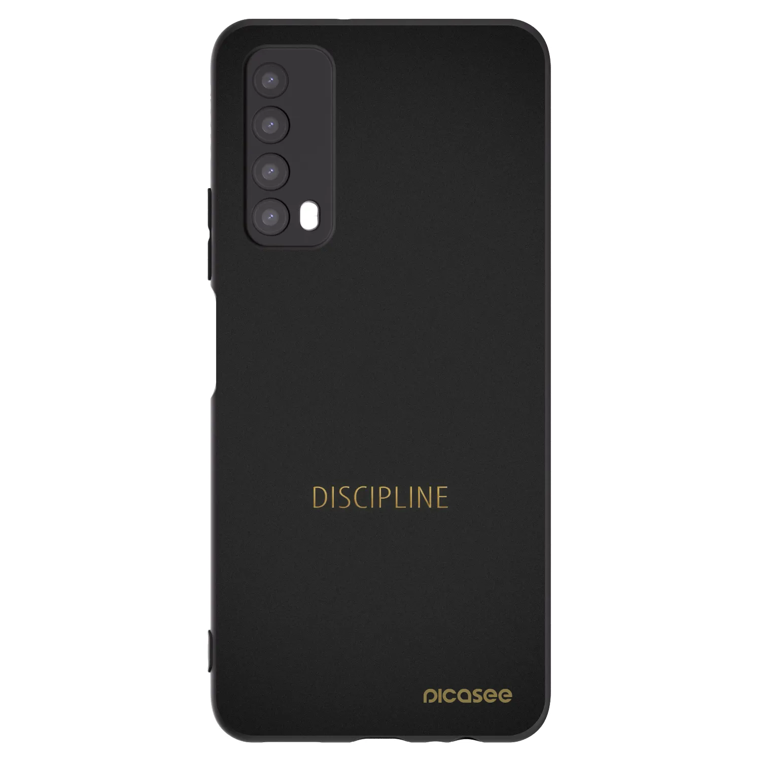 Picasee silikonski črni ovitek za Huawei P Smart 2021 - Discipline
