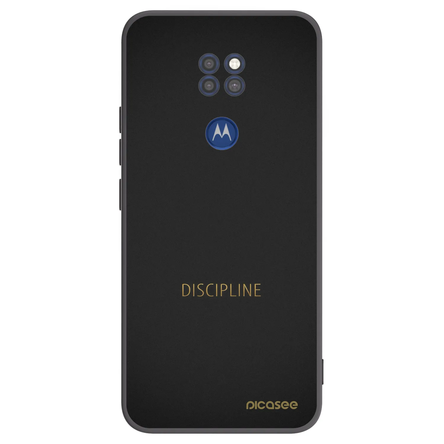 Picasee silikonski črni ovitek za Motorola Moto G9 Play - Discipline