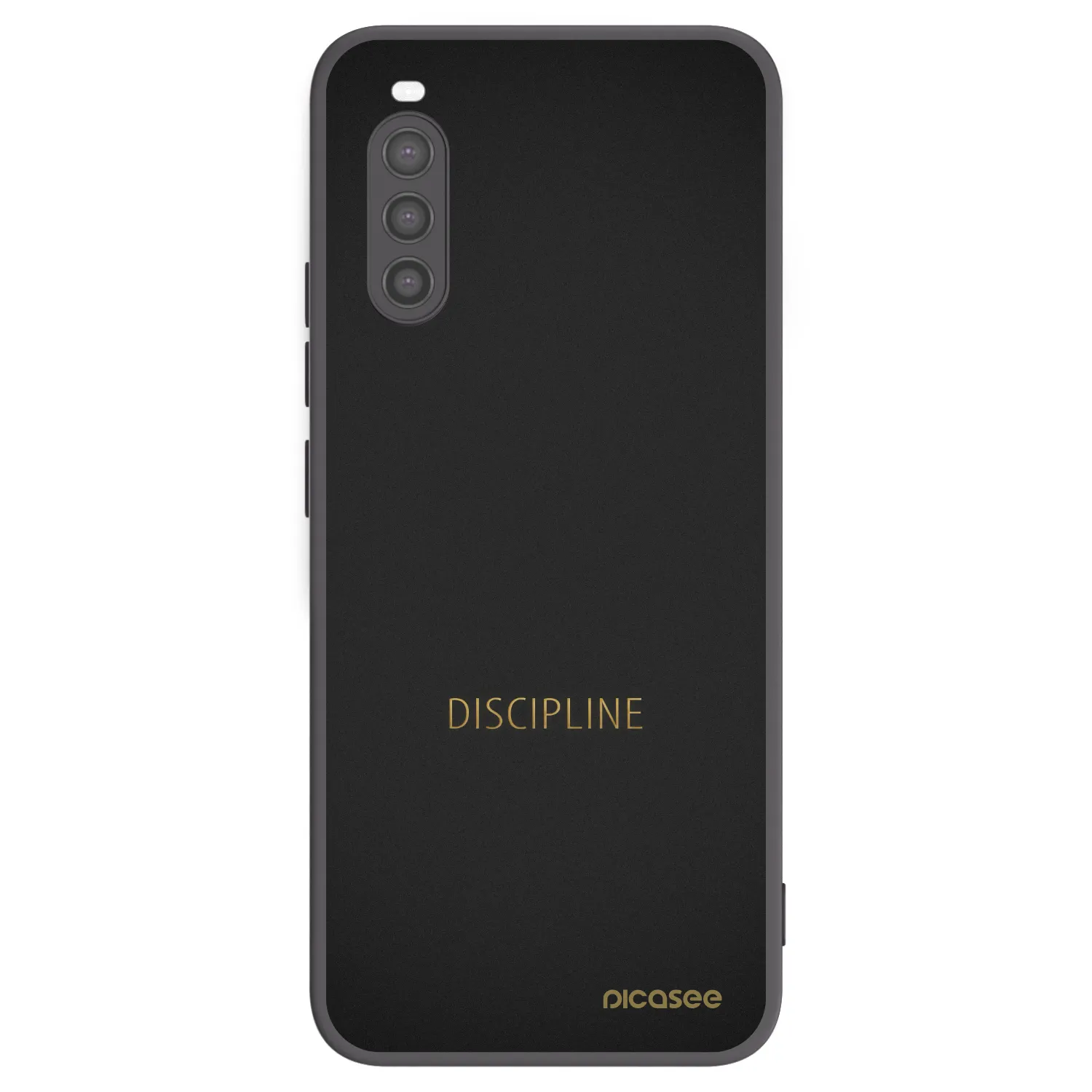 Picasee silikonski črni ovitek za Sony Xperia 10 II - Discipline