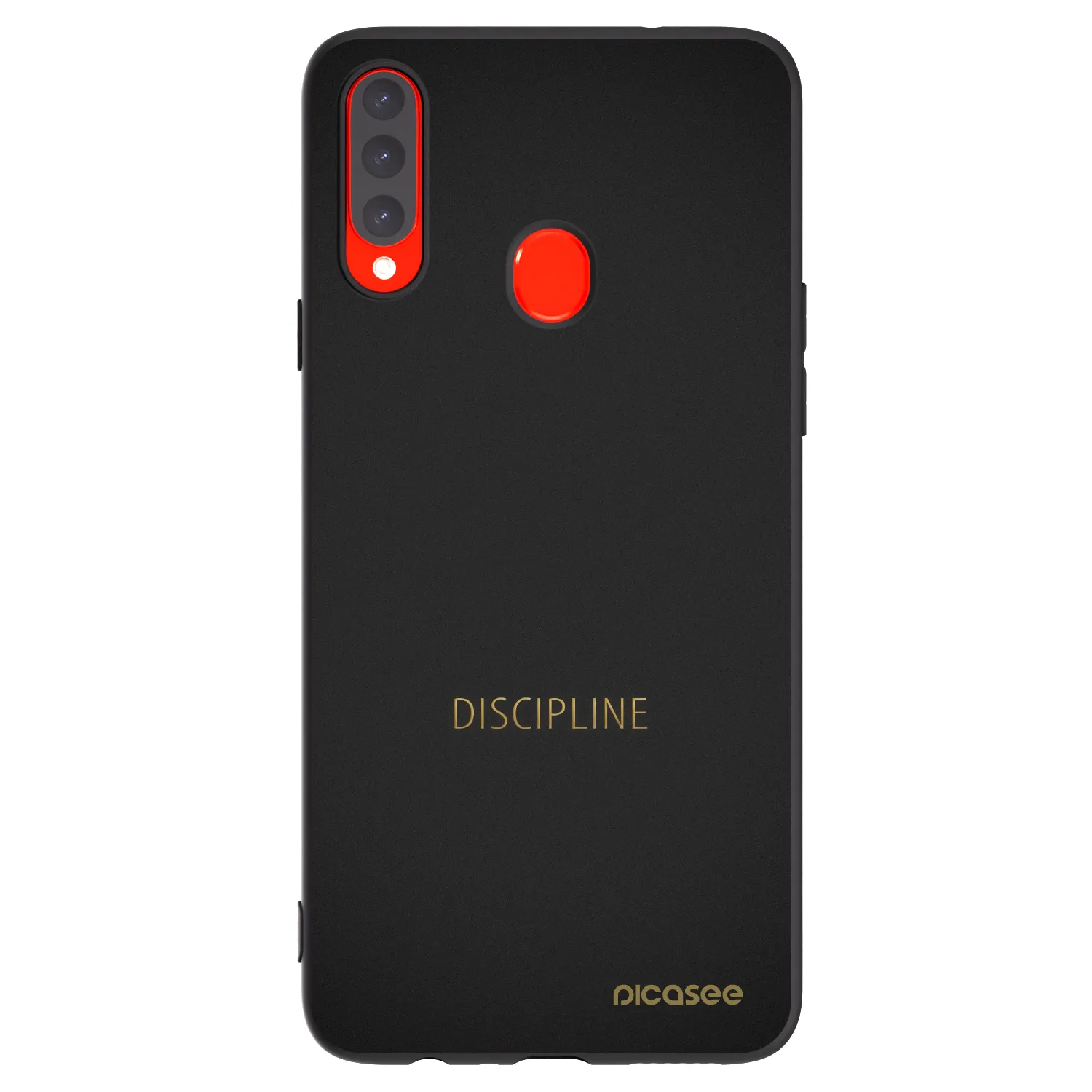 Picasee silikonski črni ovitek za Samsung Galaxy A20s - Discipline