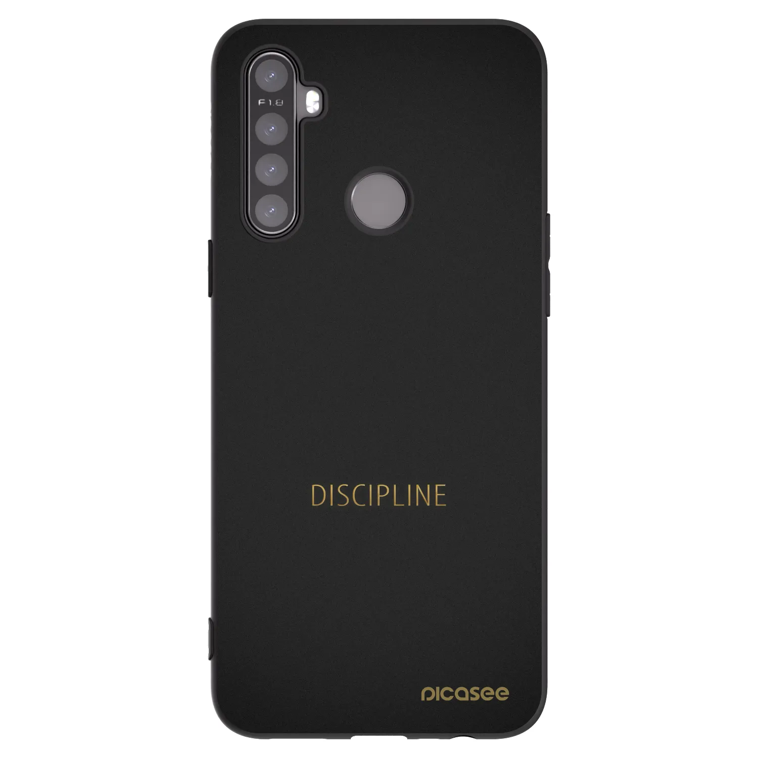 Picasee silikonski črni ovitek za Realme 6i - Discipline