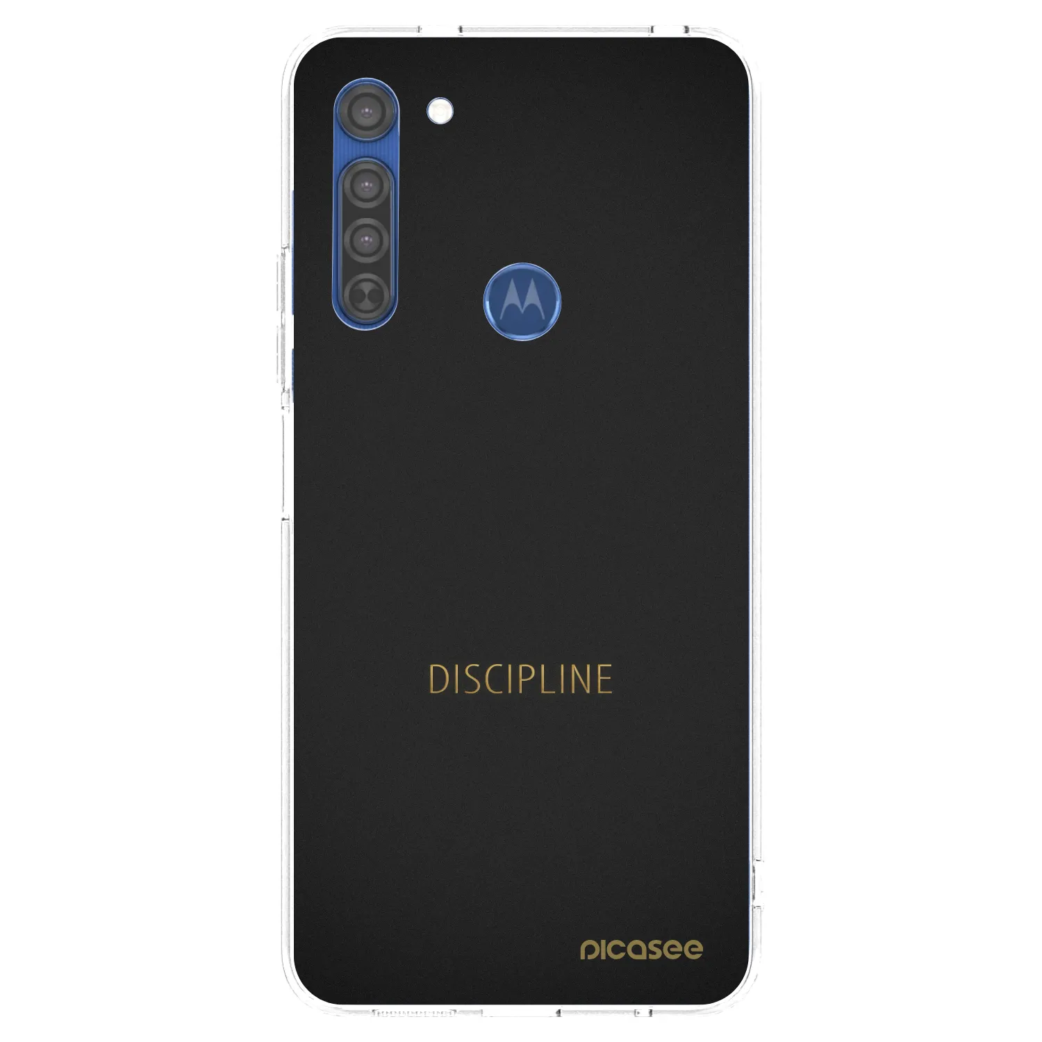 Picasee silikonski prozorni ovitek za Motorola Moto G8 - Discipline