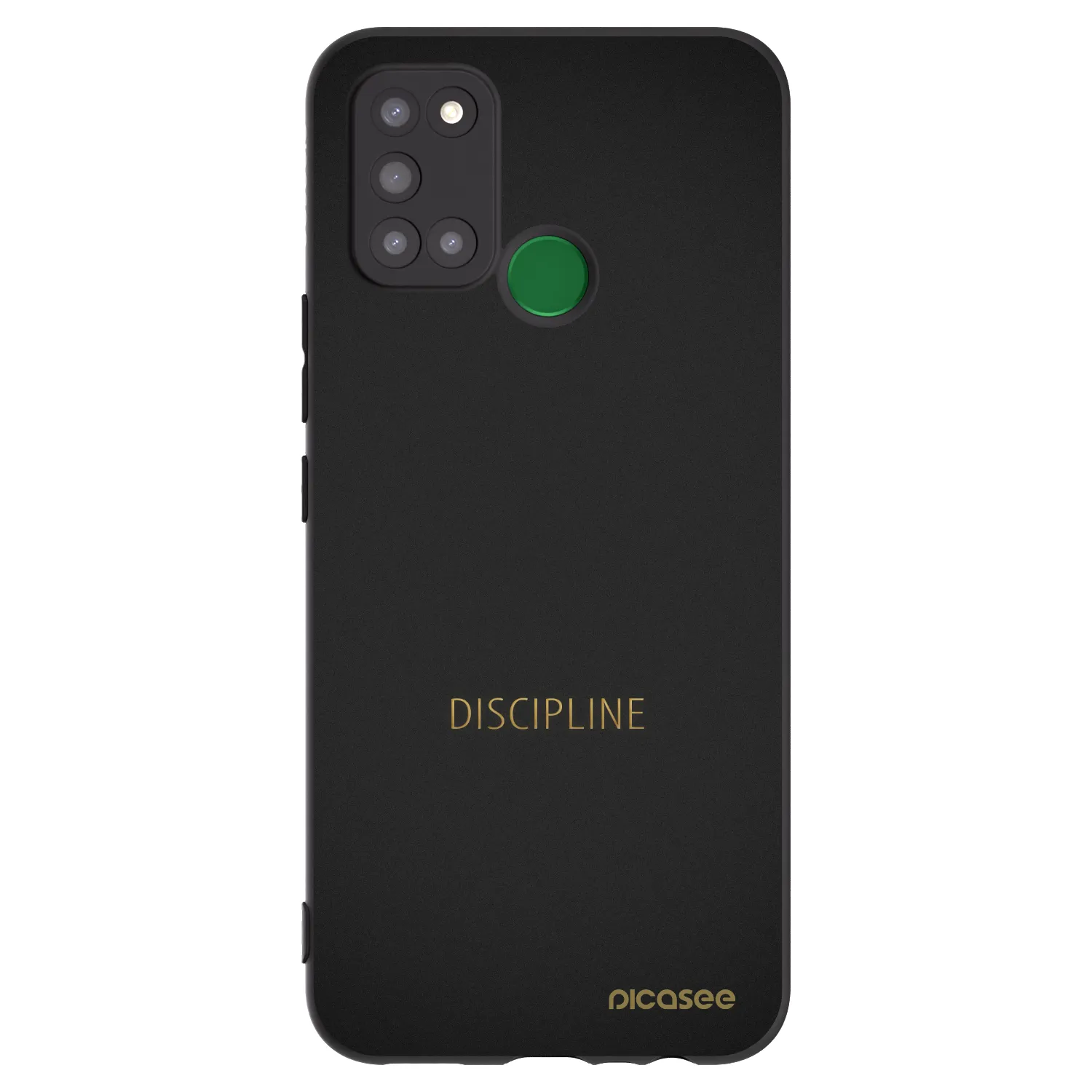 Picasee silikonski črni ovitek za Realme 7i - Discipline