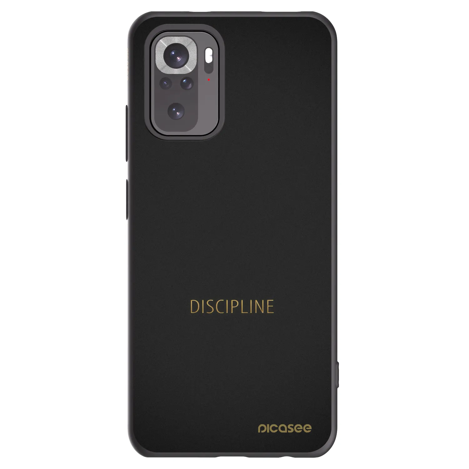 Picasee silikonski črni ovitek za Xiaomi Redmi Note 10S - Discipline