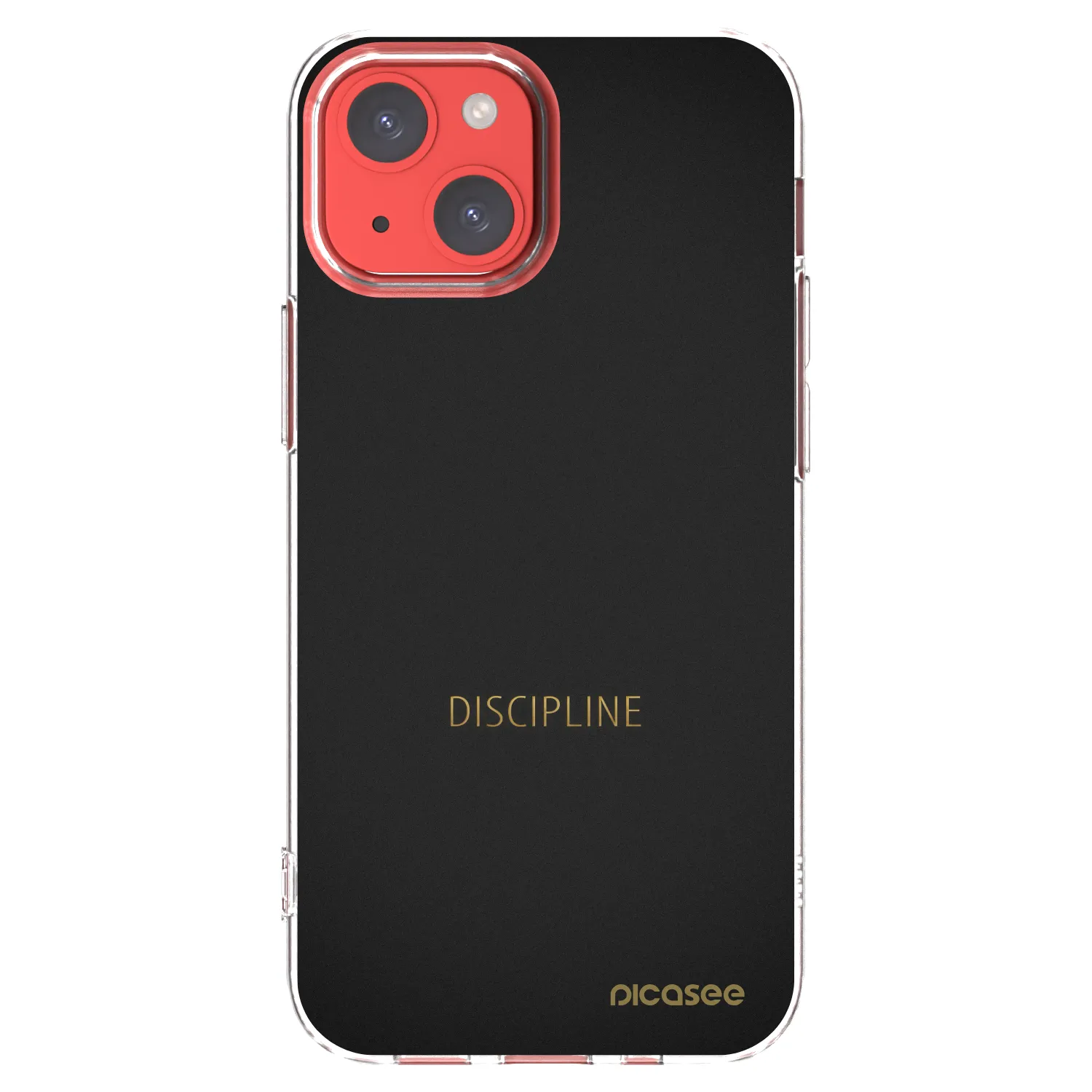 Picasee silikonski prozorni ovitek za Apple iPhone 13 mini - Discipline